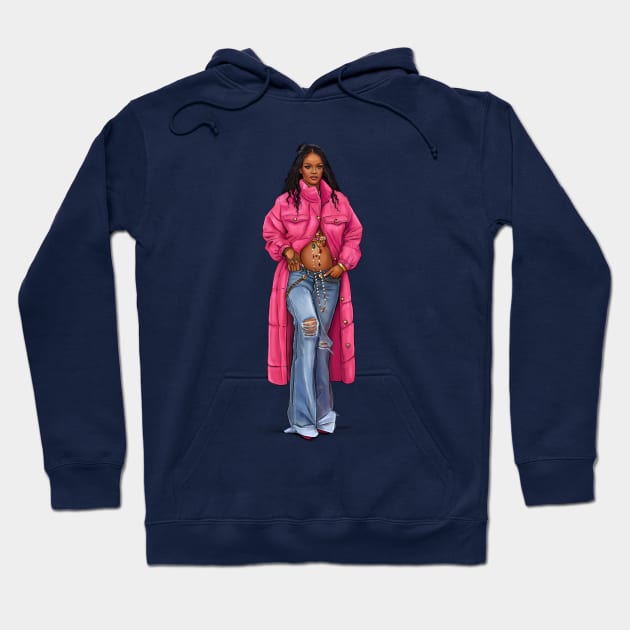 Rihanna Hoodie by PrintPrayLove